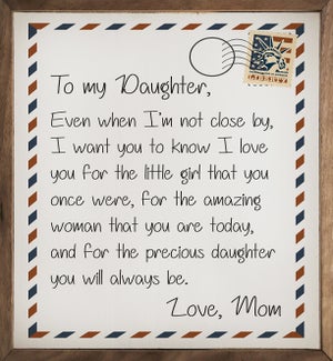 To My Daughter